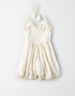 American Eagle AE Embroidered Halter Romper — фото 4