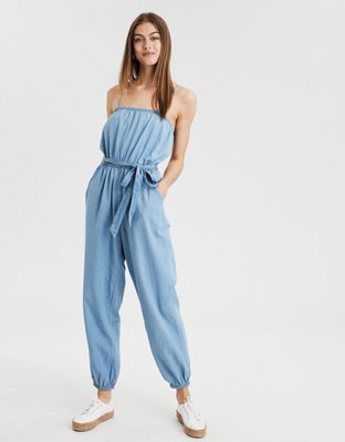 Tall Athena Strapless Flowy Jumpsuit