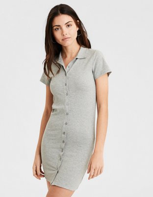polo knit mini dress