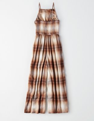 AE Plaid High Neck Jumpsuit