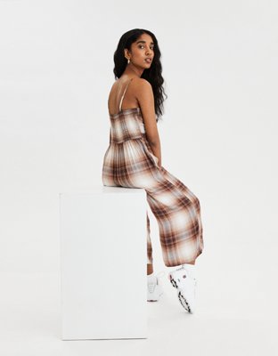 American Eagle AE Plaid High Neck Jumpsuit — фото 2