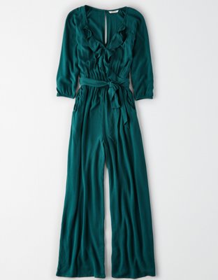 AE Ruffled Tie Waist Jumpsuit