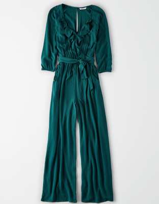 AE Ruffled Tie Waist Jumpsuit