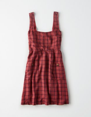 Женские платья American Eagle AE Plaid Square Neck Dress — фото 3