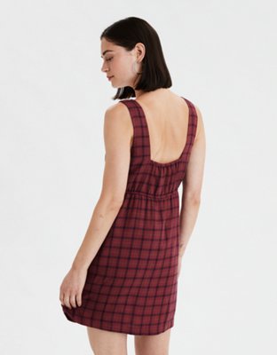 Женские платья American Eagle AE Plaid Square Neck Dress — фото 2