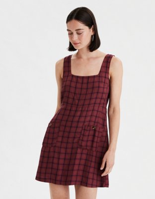 American eagle 2025 plaid dress