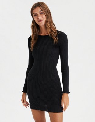 AE Ribbed Bodycon Sweater Dress