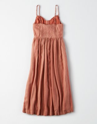 Женские платья American Eagle AE Striped Button Front Midi Dress — фото 4