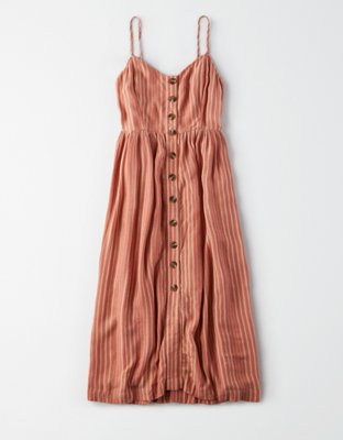 Женские платья American Eagle AE Striped Button Front Midi Dress — фото 3