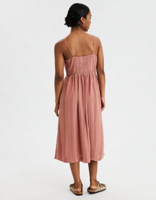Женские платья American Eagle AE Striped Button Front Midi Dress — фото 2