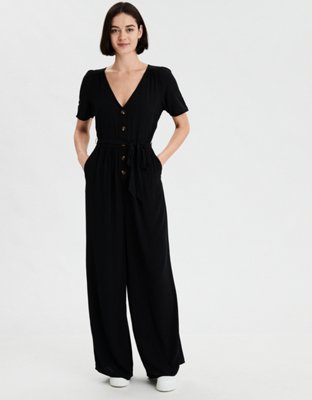 Ae button store front jumpsuit