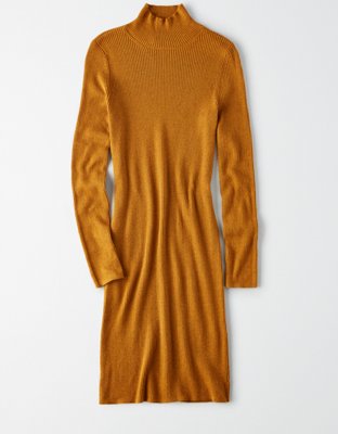 Женские платья American Eagle AE Ribbed Mock Neck Sweater Dress — фото 3