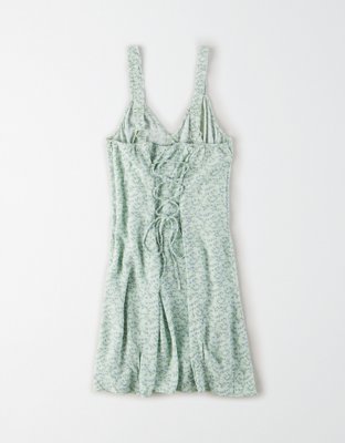 AE Button Front Corset Mini Dress | American Eagle