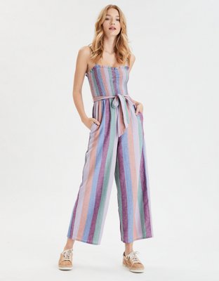ae embroidered tube jumpsuit