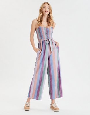 ae easy striped jumpsuit