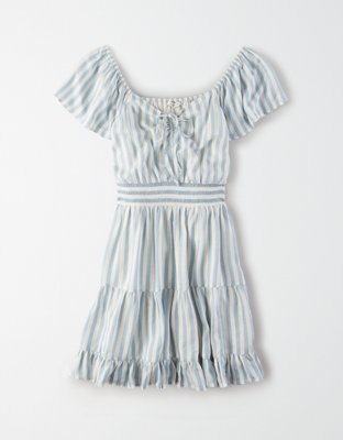 Женские платья American Eagle AE Short Sleeve Tiered Mini Dress — фото 3