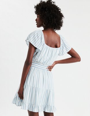 Женские платья American Eagle AE Short Sleeve Tiered Mini Dress — фото 2