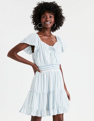 short sleeve tiered mini dress Karstin Short Sleeve Tiered Mini Dress