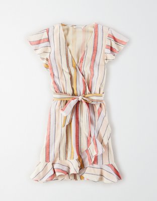 Женские платья American Eagle AE Tie Waist Wrap Dress — фото 3