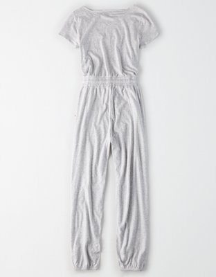 Женские комбинезоны American Eagle AE Short Sleeve V-Neck Jumpsuit — фото 4