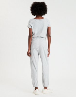 Женские комбинезоны American Eagle AE Short Sleeve V-Neck Jumpsuit — фото 2