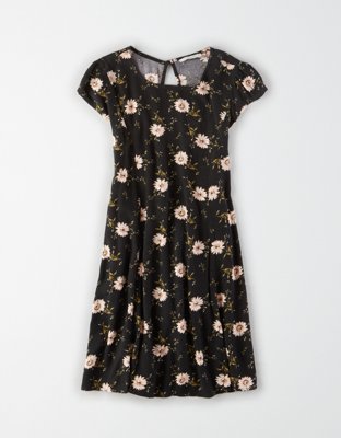 high neck one piece dress