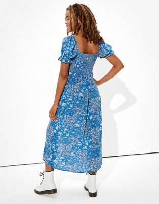 Женские платья American Eagle AE Smocked Square Neck Midi Dress — фото 2