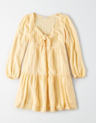 AE Tie Front Babydoll Dress