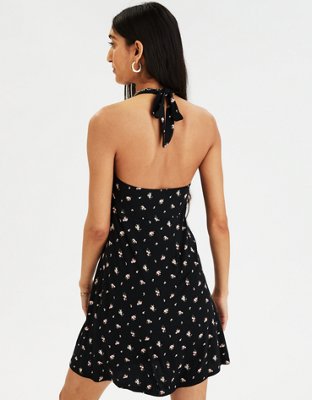 american eagle halter neck dress AE Halter Square Neck Mini Dress