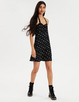 AE Tie Neck Halter Dress | American Eagle
