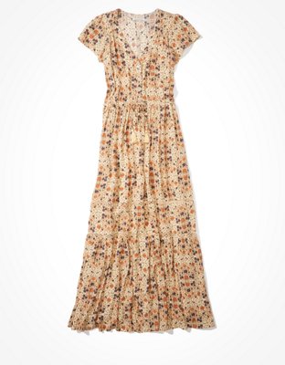 Женские платья American Eagle AE Lace Tiered Maxi Dress — фото 3