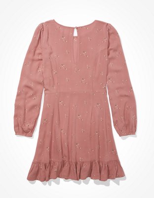 AE Ruffle Wrap Mini Dress