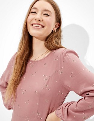 AE Ruffle Wrap Mini Dress