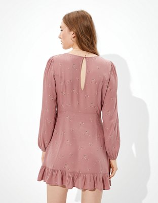 AE Ruffle Wrap Mini Dress