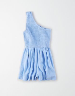 AE Smocked One Shoulder Romper