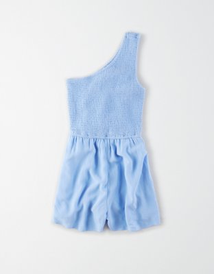 AE Smocked One Shoulder Romper