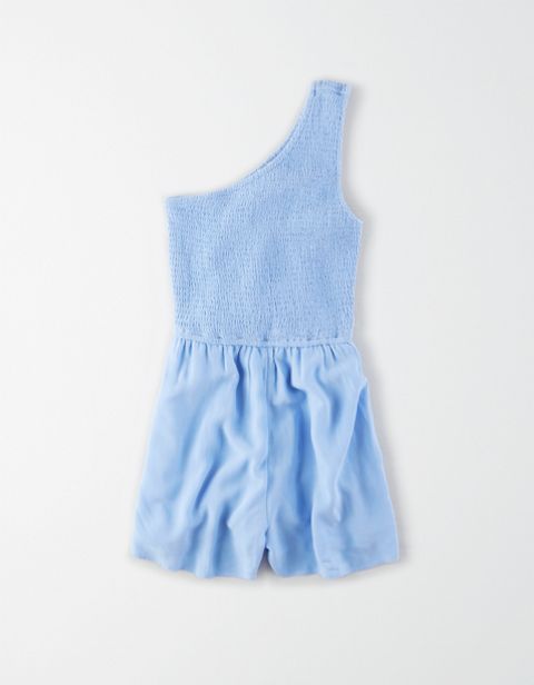 American Eagle AE Smocked One Shoulder Romper