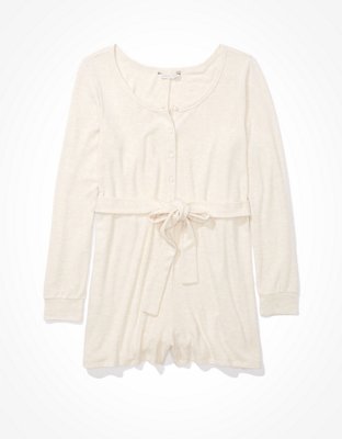 Женские комбинезоны American Eagle AE Plush Henley Romper — фото 3