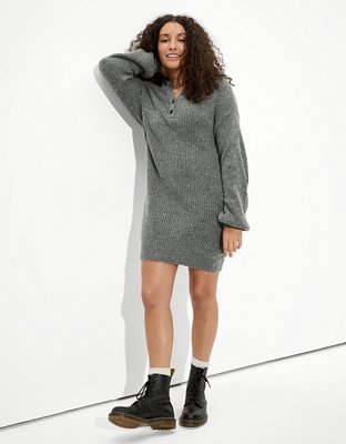 henley sweatshirt dress