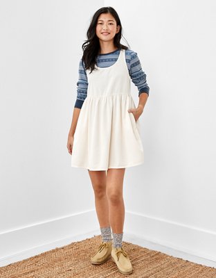 chinese dress ladies CORDUROY BABYDOLL DRESS- 2 COLORS – Crave Boutique