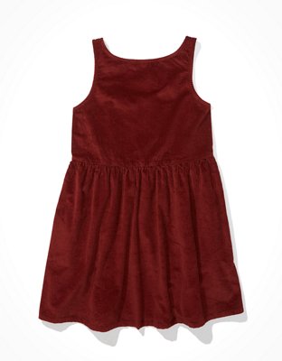 AE Corduroy Babydoll Mini Dress | American Eagle