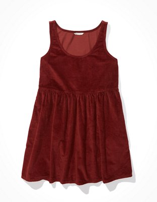 AE Corduroy Babydoll Mini Dress