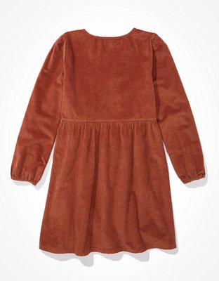 Женские платья American Eagle AE Corduroy Wrap Mini Dress — фото 4