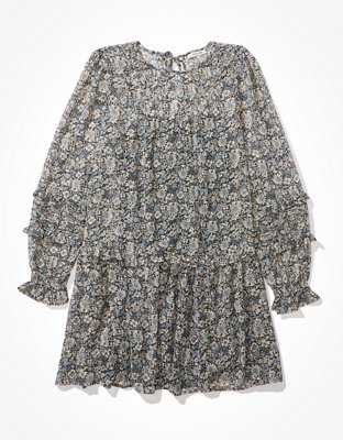 AE Ruffled Drop Waist Babydoll Dress