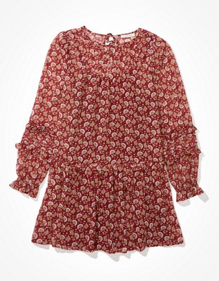 AE Ruffled Drop Waist Babydoll Dress