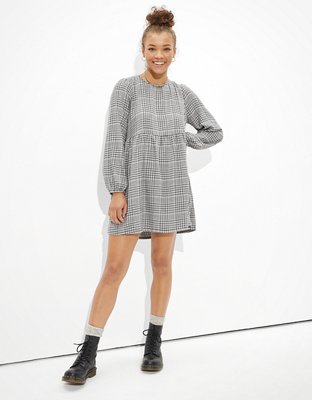 AE Plaid Babydoll Dress