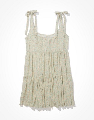 AE Floral Tie-Strap Babydoll Dress