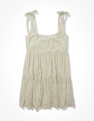 AE Floral Tie-Strap Babydoll Dress