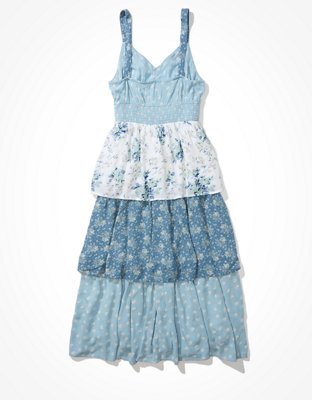 AE Tiered Midi Dress | American Eagle