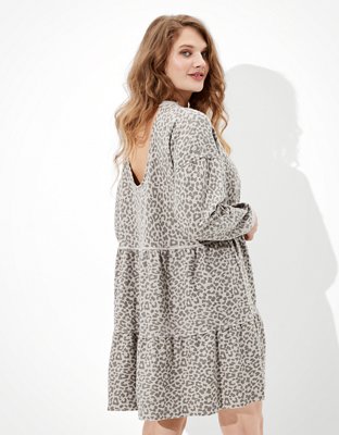 Женские платья American Eagle AE Fleece Open Back Babydoll Dress — фото 2